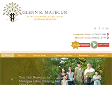 Tablet Screenshot of michiganestateplans.com